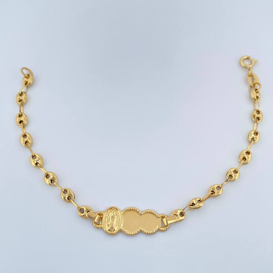 Pulso Bebé GC Placa Nube 2gr / 14.5cm / 3.5mm Oro Amarillo 18K %