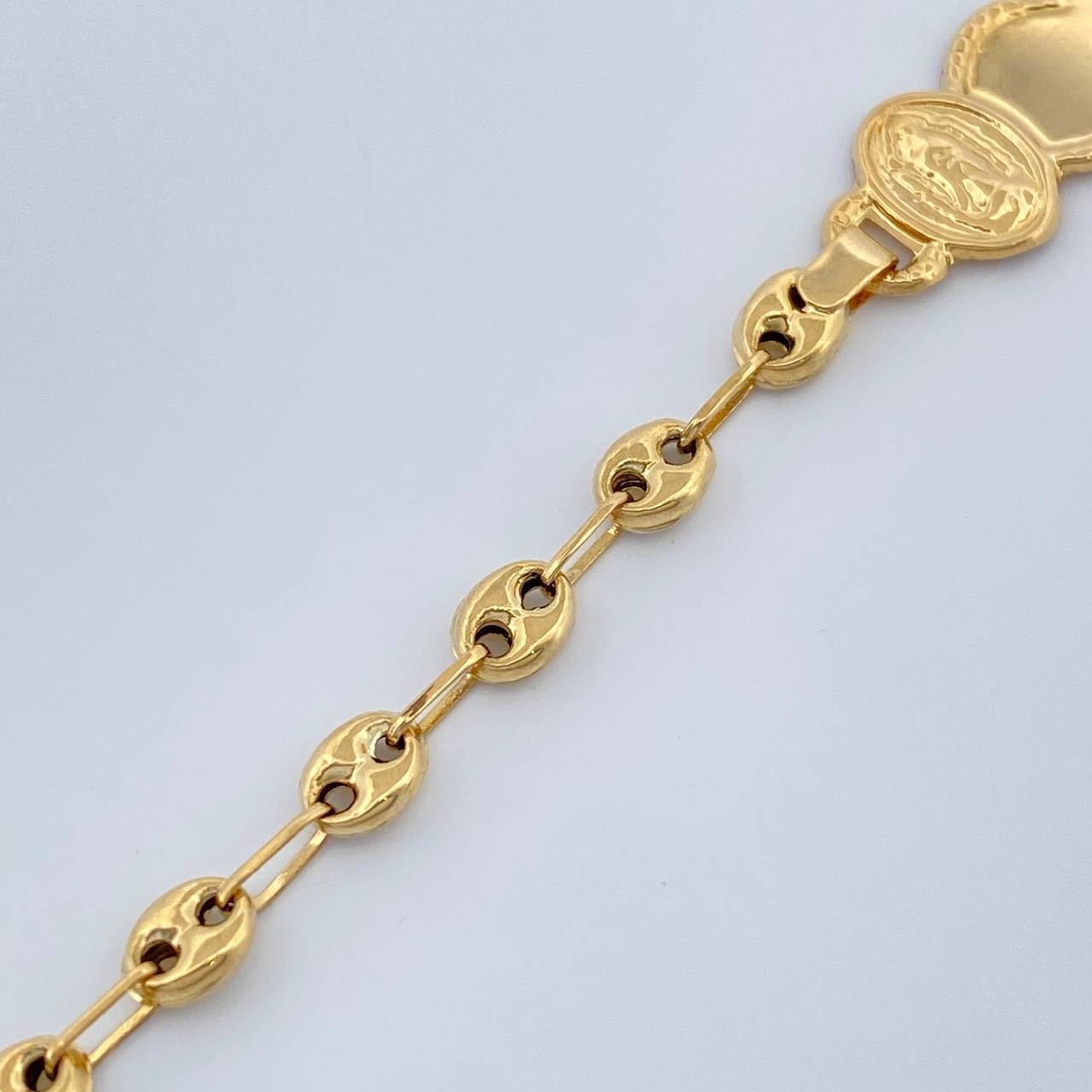 Pulso Bebé GC Placa Nube 1.95gr / 14.5cm / 3.6mm Oro Amarillo 18K %