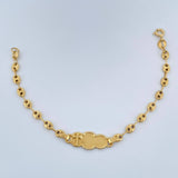 Pulso Bebé GC Placa Nube 1.9gr / 14.8cm / 3.52mm Oro Amarillo 18K %