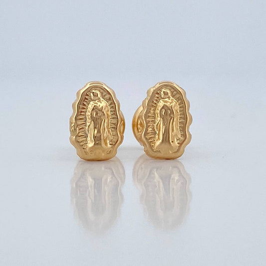 Topos Virgen De Guadalupe 0.6gr / 7.25mm Oro Amarillo 18K &