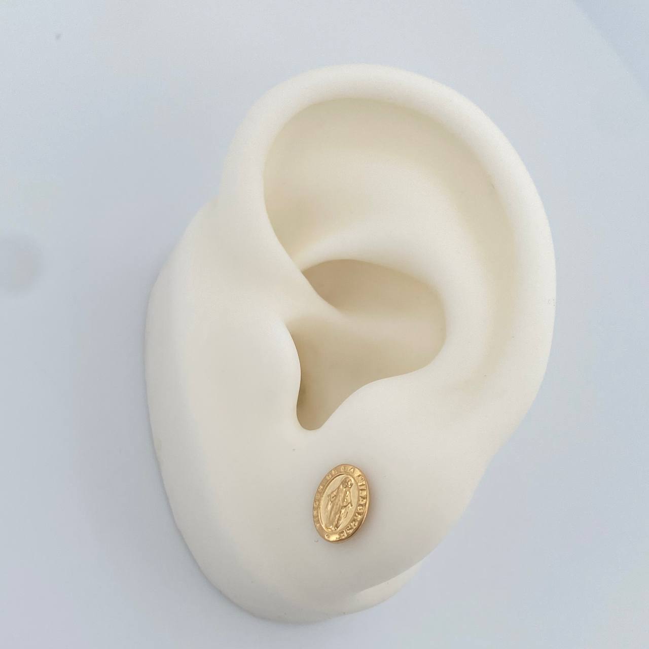 Topos Virgen Milagrosa 0.7gr / 8.1mm Oro Amarillo 18K &