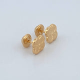 Topos Trebol 0.85gr / 7.28mm Oro Amarillo 18K &