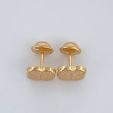 Topos Trebol 0.85gr / 7.28mm Oro Amarillo 18K &