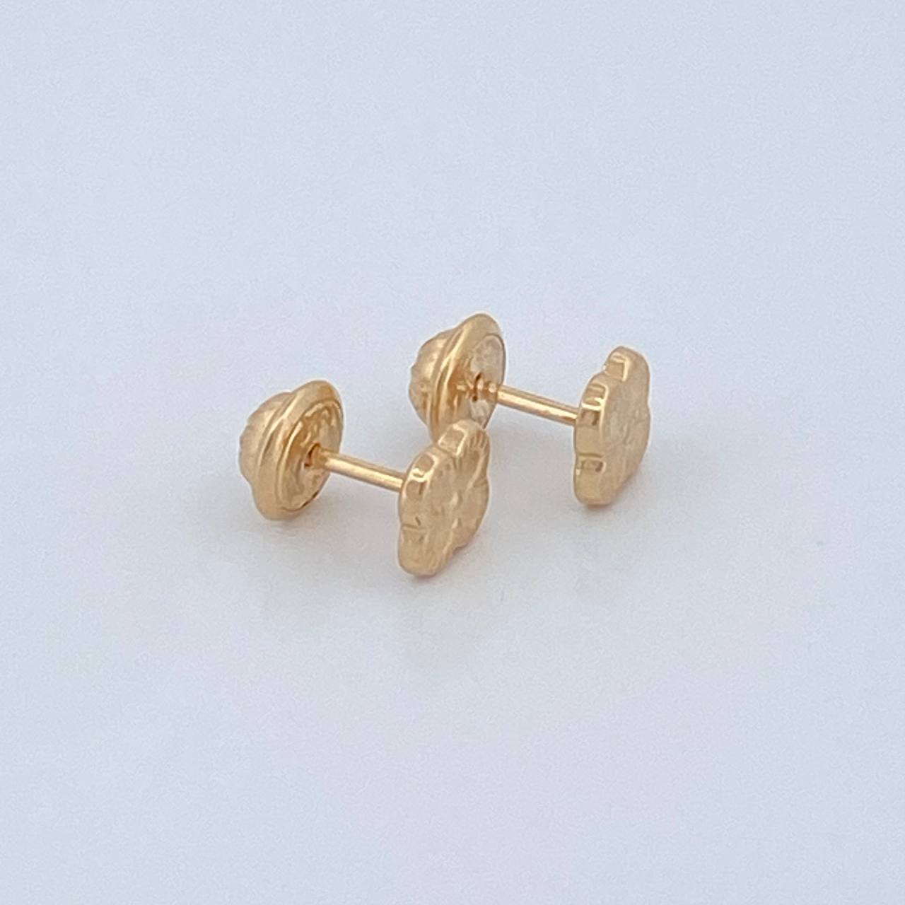 Topos Trebol 0.6gr / 5.45mm Oro Amarillo 18K &