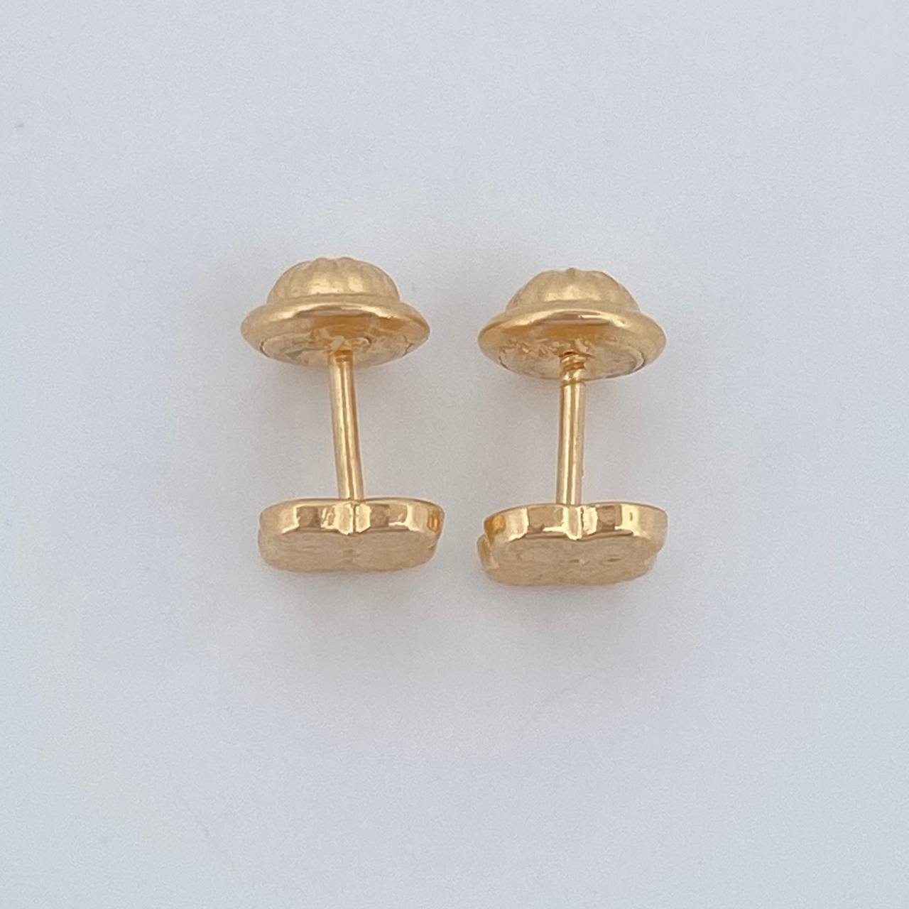 Topos Trebol 0.6gr / 5.45mm Oro Amarillo 18K &
