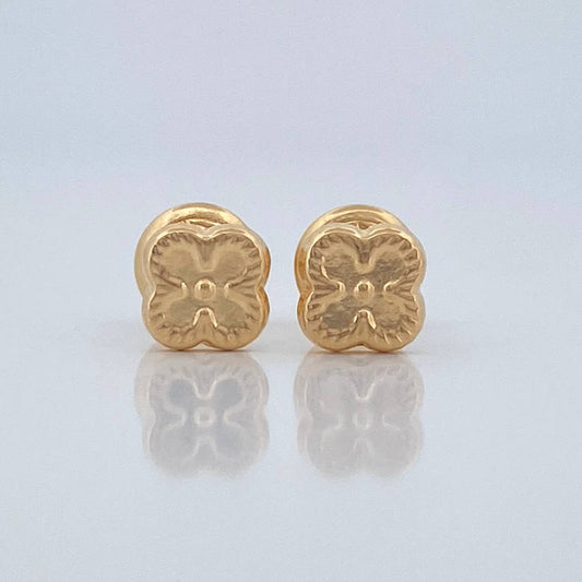 Topos Trebol 0.6gr / 5.45mm Oro Amarillo 18K &