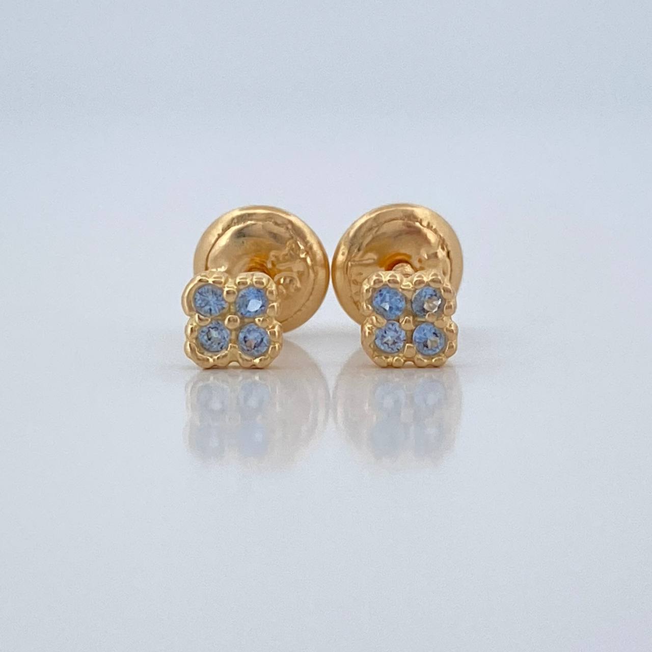 Topos Trebol 0.6gr / 3.77mm Oro Amarillo 18K &