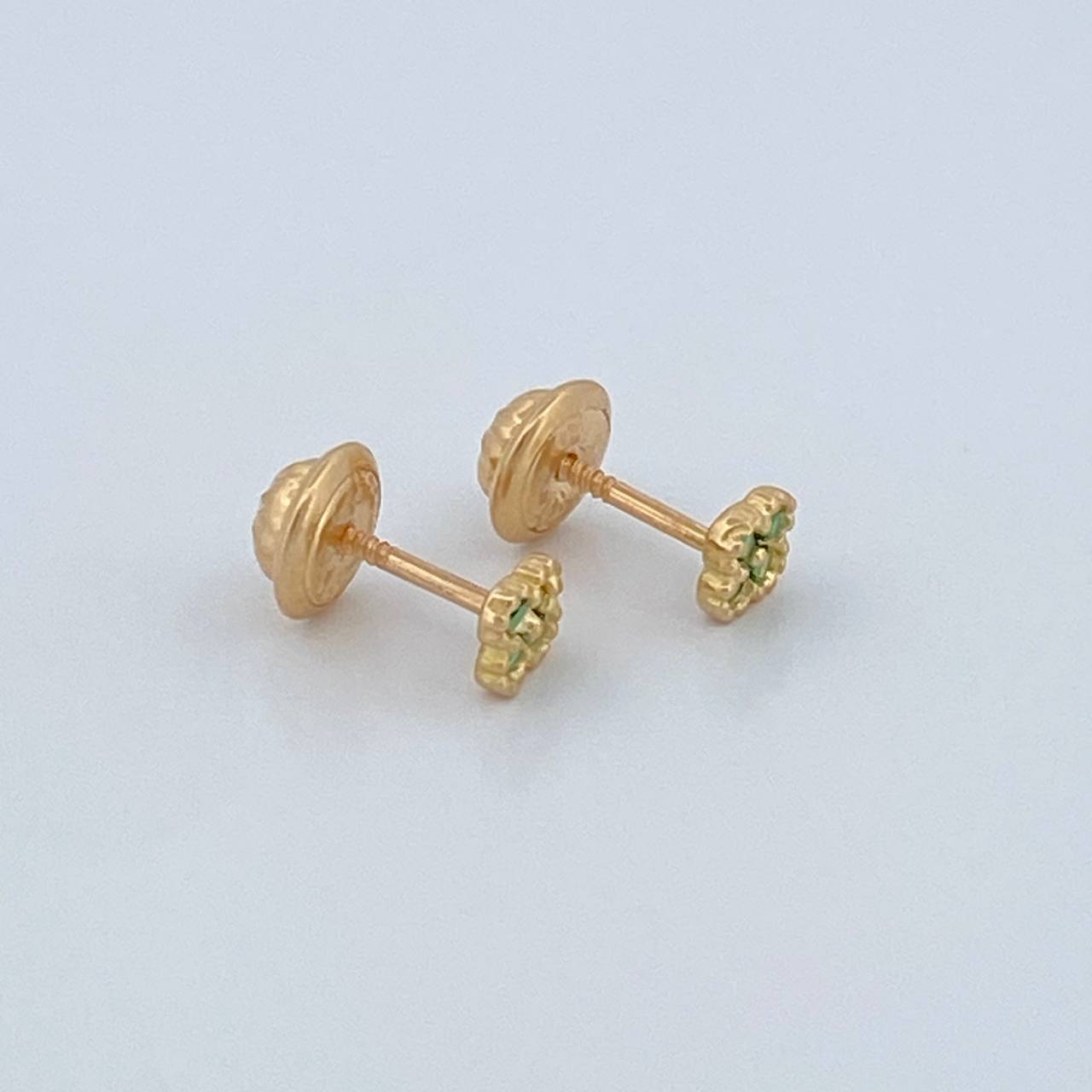 Topos Trebol 0.6gr / 3.78mm Oro Amarillo 18K &