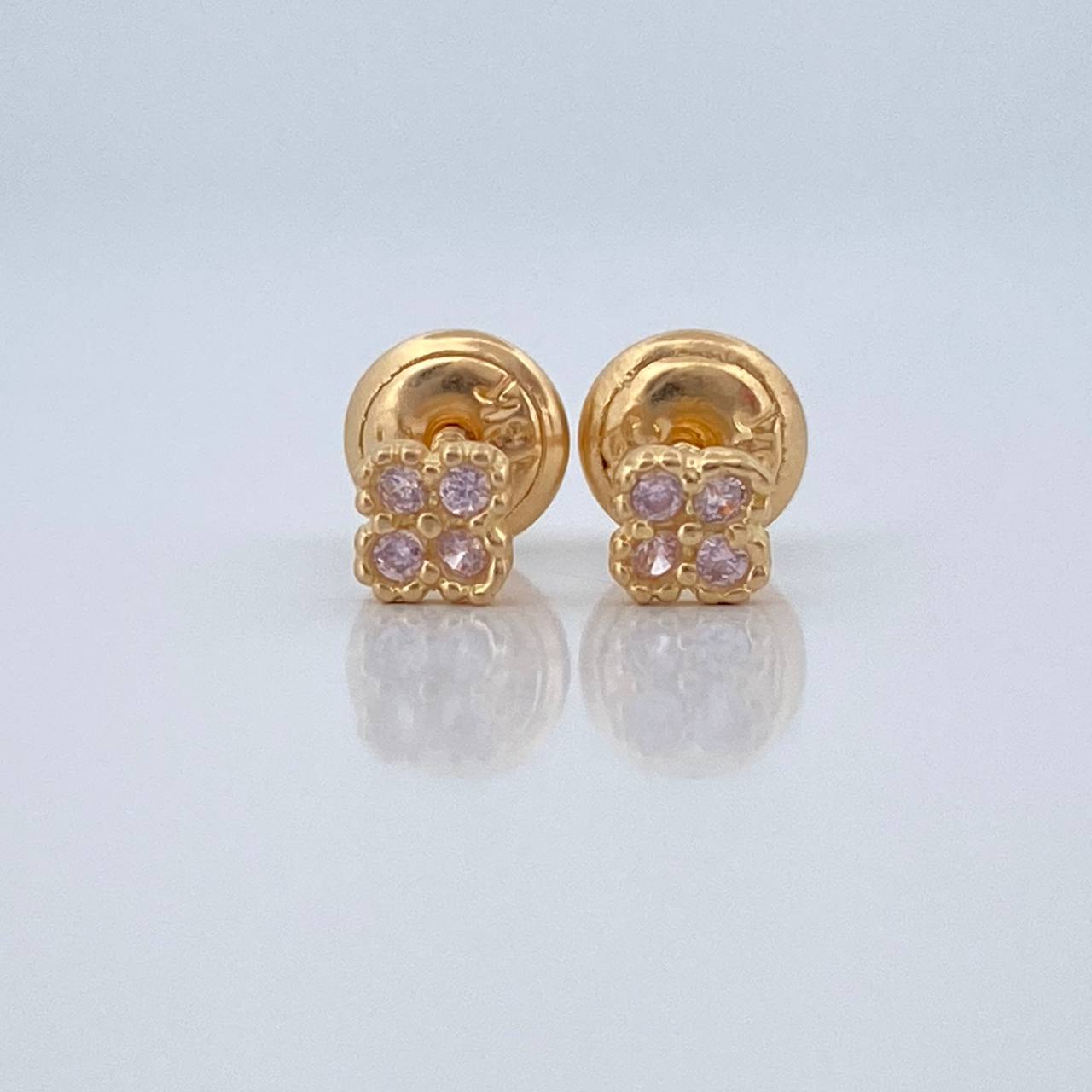 Topos Trebol 0.65gr / 3.76mm Oro Amarillo 18K &
