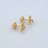 Topos Libelula 0.85gr / 8.8mm Oro Amarillo 18K &