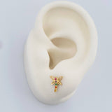 Topos Libelula 0.85gr / 8.8mm Oro Amarillo 18K &