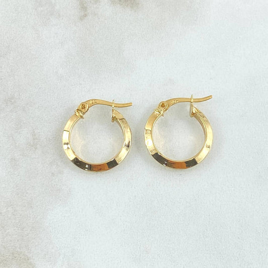 Candongas Clau 1.2gr / 1.3cm / Oro Amarillo 18K ©