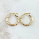 Candongas Gema 2.15gr / 2.3cm / Oro Amarillo 18K ©