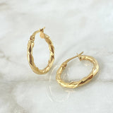 Candongas Gema 2.15gr / 2.3cm / Oro Amarillo 18K ©