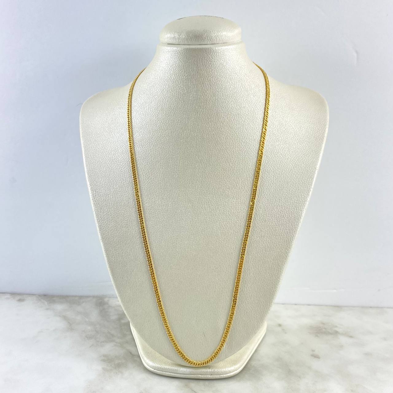 Cadena Cubana 7.3gr / 65cm / 3.3mm Oro Amarillo +0