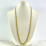 Cadena Cubana Diamantada 23.95gr / 60cm / 6.4mm Oro Amarillo +3 *