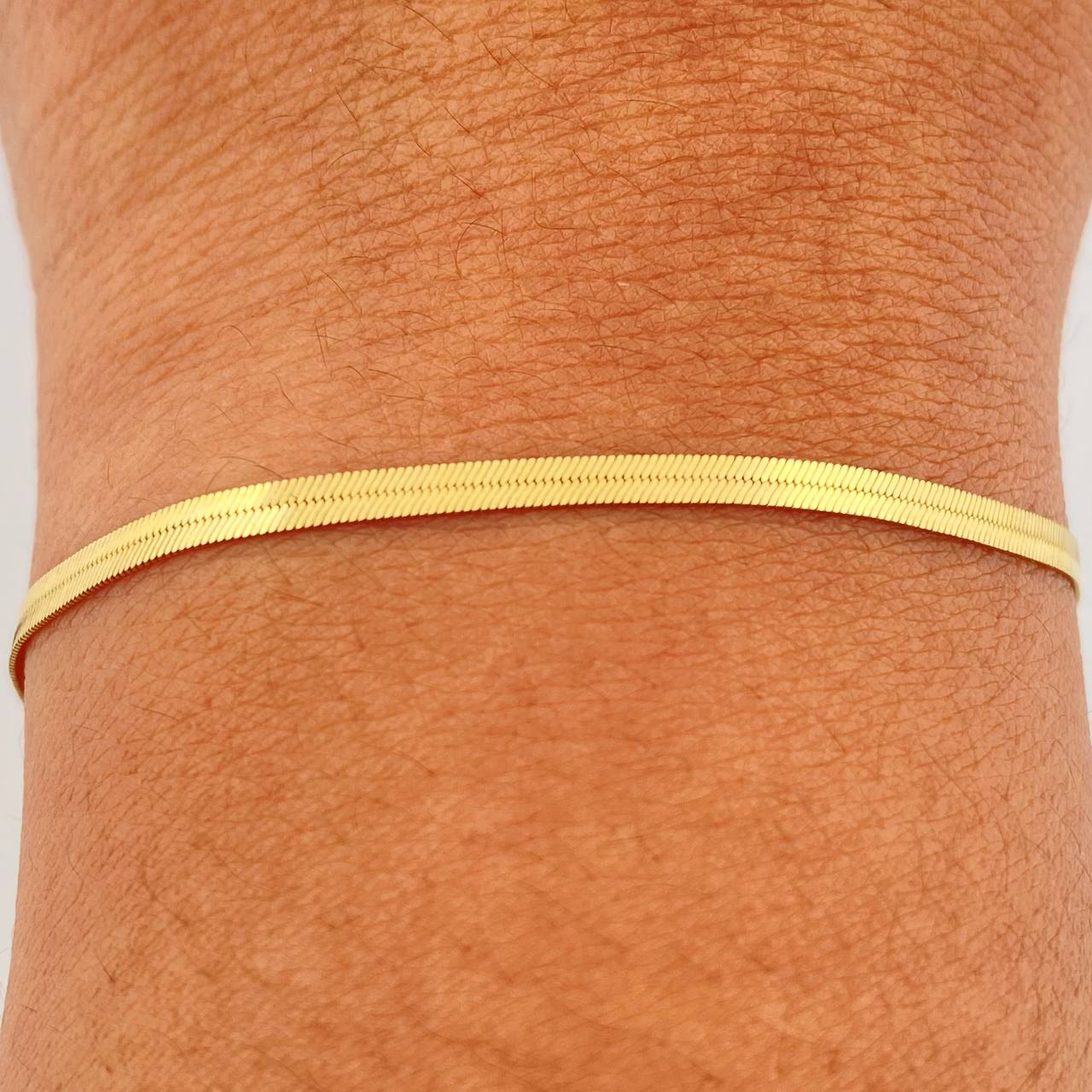 Pulso Espejo 2.3gr / 19.1cm / 2.28mm Oro Amarillo +3 18K %