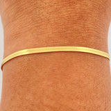 Pulso Espejo 2.3gr / 19.1cm / 2.28mm Oro Amarillo +3 18K %