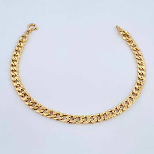 Pulso Cubana 2.55gr / 20cm / 5.21mm Oro Amarillo +1 18K %