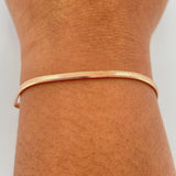 Pulso Serpiente 3.3gr / 17.6cm / 2.49mm Oro Rosa +3 18K %