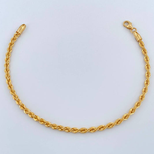 Pulso Lazo 2gr / 20cm / 2.58mm Oro Amarillo +3 18K %