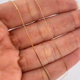 Cadena Serpiente 1.35gr / 45.4cm / 0.8mm Oro Amarillo +3 18K $