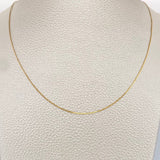 Cadena Serpiente 1.4gr / 45cm / 0.8mm Oro Amarillo +3 18K %