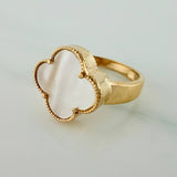 Anillo Trebol 4.05gr / T7 3/4 / Oro Amarillo Nac Esp 18K