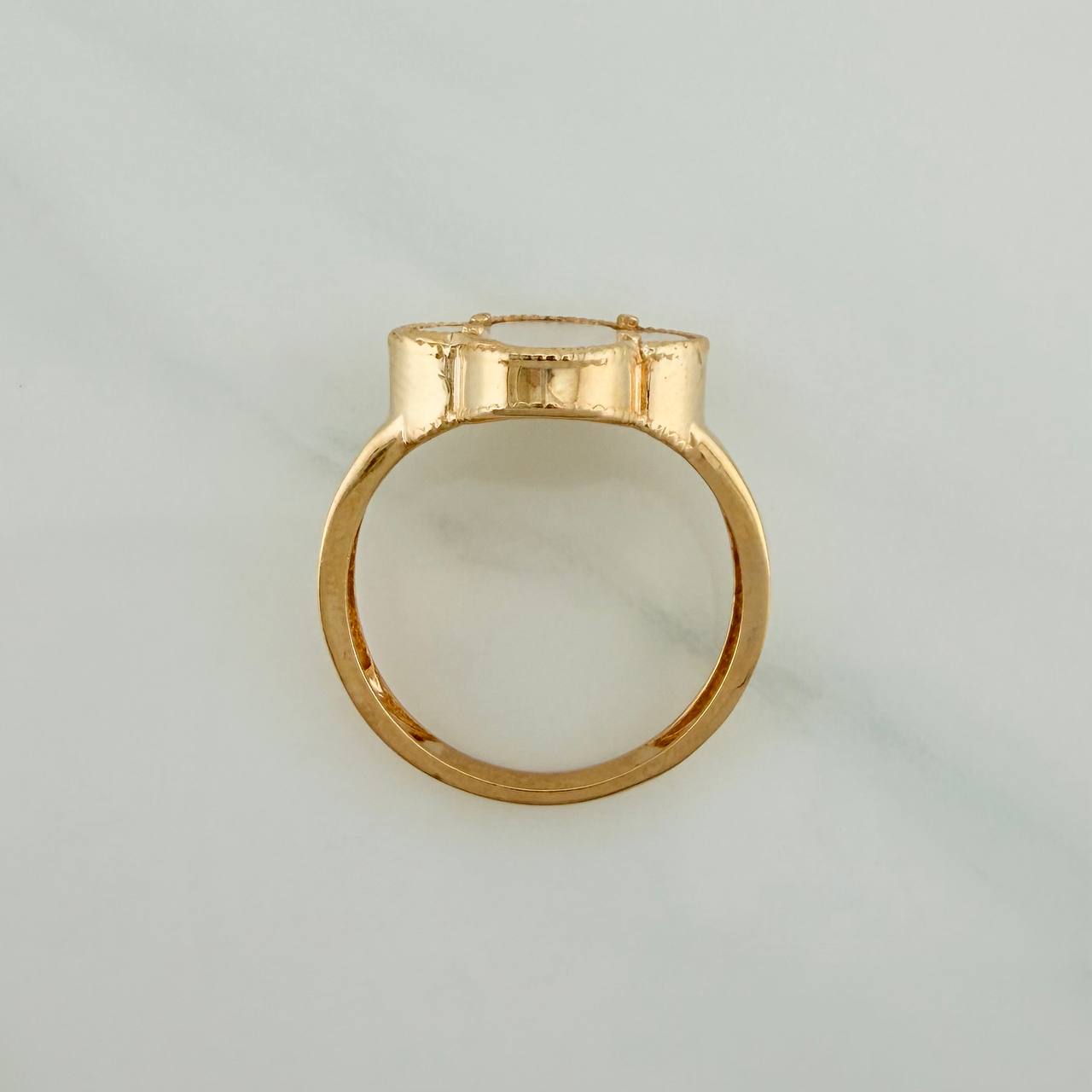 Anillo Trebol 4.05gr / T7 3/4 / Oro Amarillo Nac Esp 18K