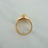Anillo Rostro Cristo 8.15gr / T10 1/4 / Tres Oros 18K