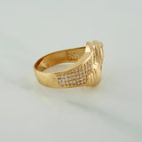 Anillo Rostro Cristo 8.15gr / T10 1/4 / Tres Oros 18K