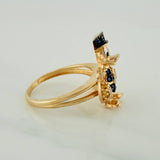 Anillo Pato Bolsa de Dinero 4.15gr / T6 / Tres Oros 18K $