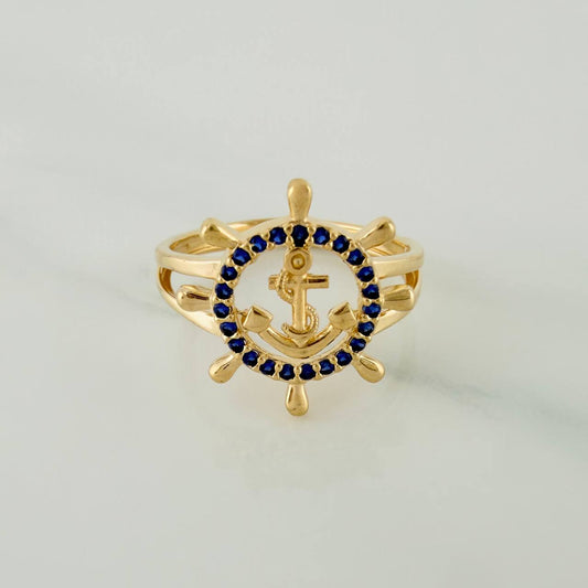 Anillo Ancla 2.5gr / T6 1/4 / Oro Amarillo 18K