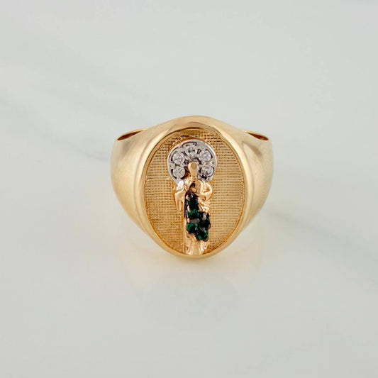 Anillo San Judas 4.5gr / T8 / Tres Oros 18K