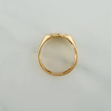 Anillo San Benito 3.35gr / T9 / Dos Oros Amarillo Blanco 18K $