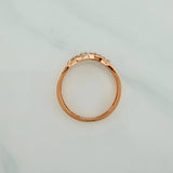 Anillo Infinito 1.8gr / T5 1/4 / Dos Oros Blanco Rosa 18K $