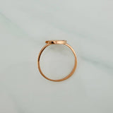 Anillo Luna 1.55gr / T6 3/4 / Oro Rosa 18K