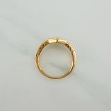 Anillo Mercedes 5gr / T9 / Dos Oros Amarillo Blanco 18K $