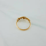 Anillo Mama 2gr / T6 3/4 / Dos Oros Amarillo Blanco 18K $