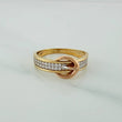 Anillo Correa 2.2gr / T6 3/4 / Tres Oros 18K $