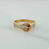 Anillo Correa 2.2gr / T6 3/4 / Tres Oros 18K $