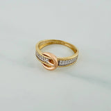 Anillo Correa 2.2gr / T6 3/4 / Tres Oros 18K $