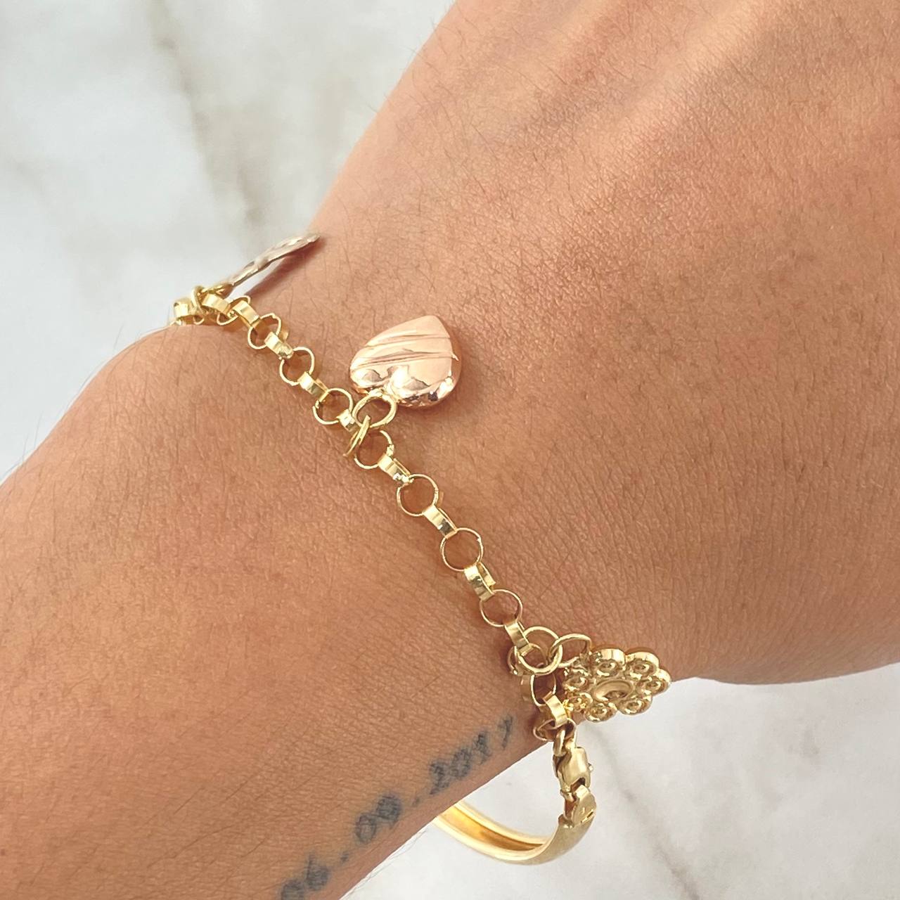 Pulso Charms 5.8gr / 19cm / Oro 18K
