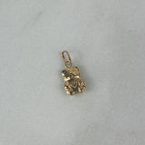 Dije Oso 0.5gr / 1.7cm / Corazon Troquelado Oro Amarillo $