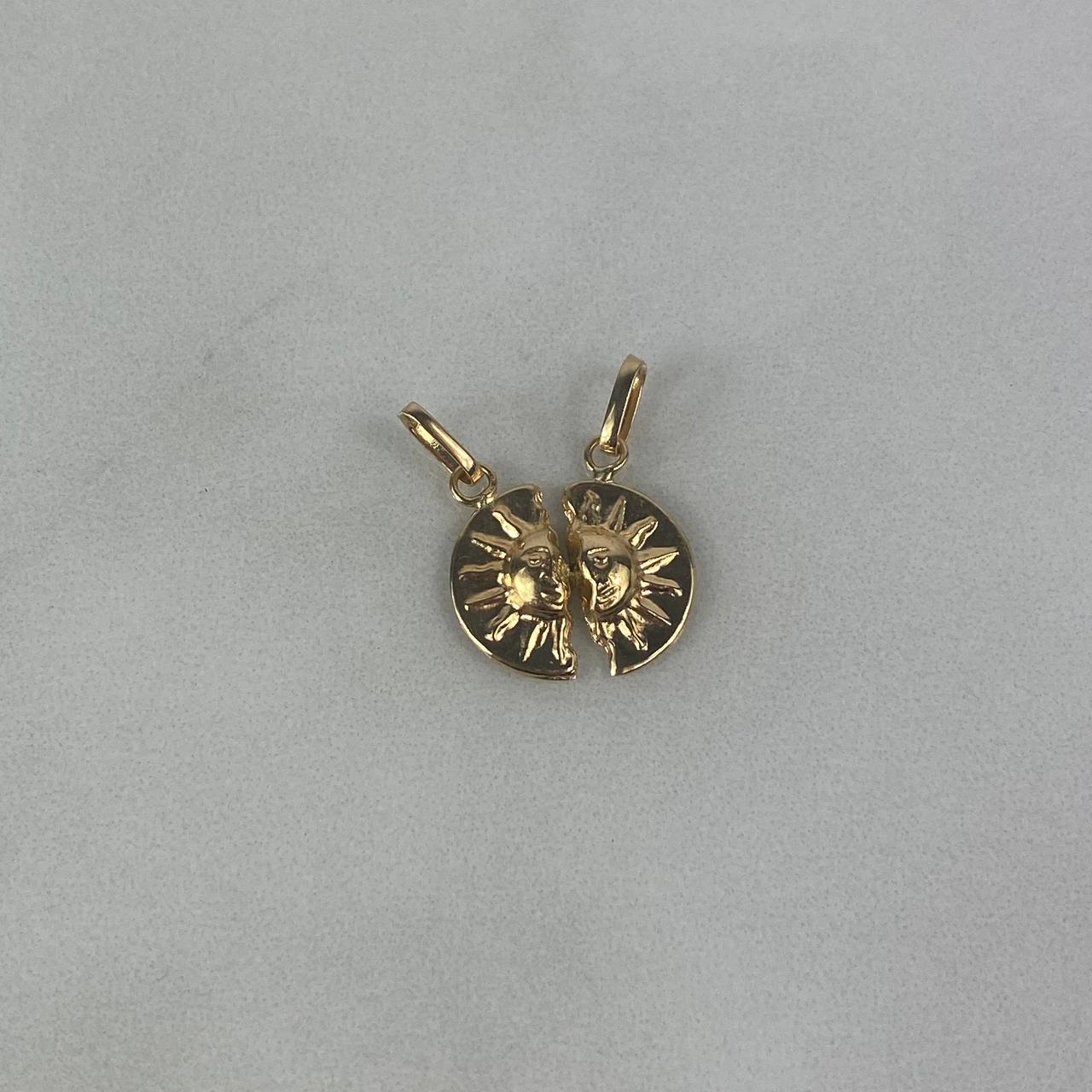 Dije Sol Pareja 1gr / 2cm / Oro Amarillo 18K ©