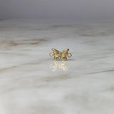 Herraje Mariposa 0.6gr / 1.6cm Troquelado Oro Amarillo