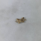 Herraje Mariposa 0.6gr / 1.6cm Troquelado Oro Amarillo
