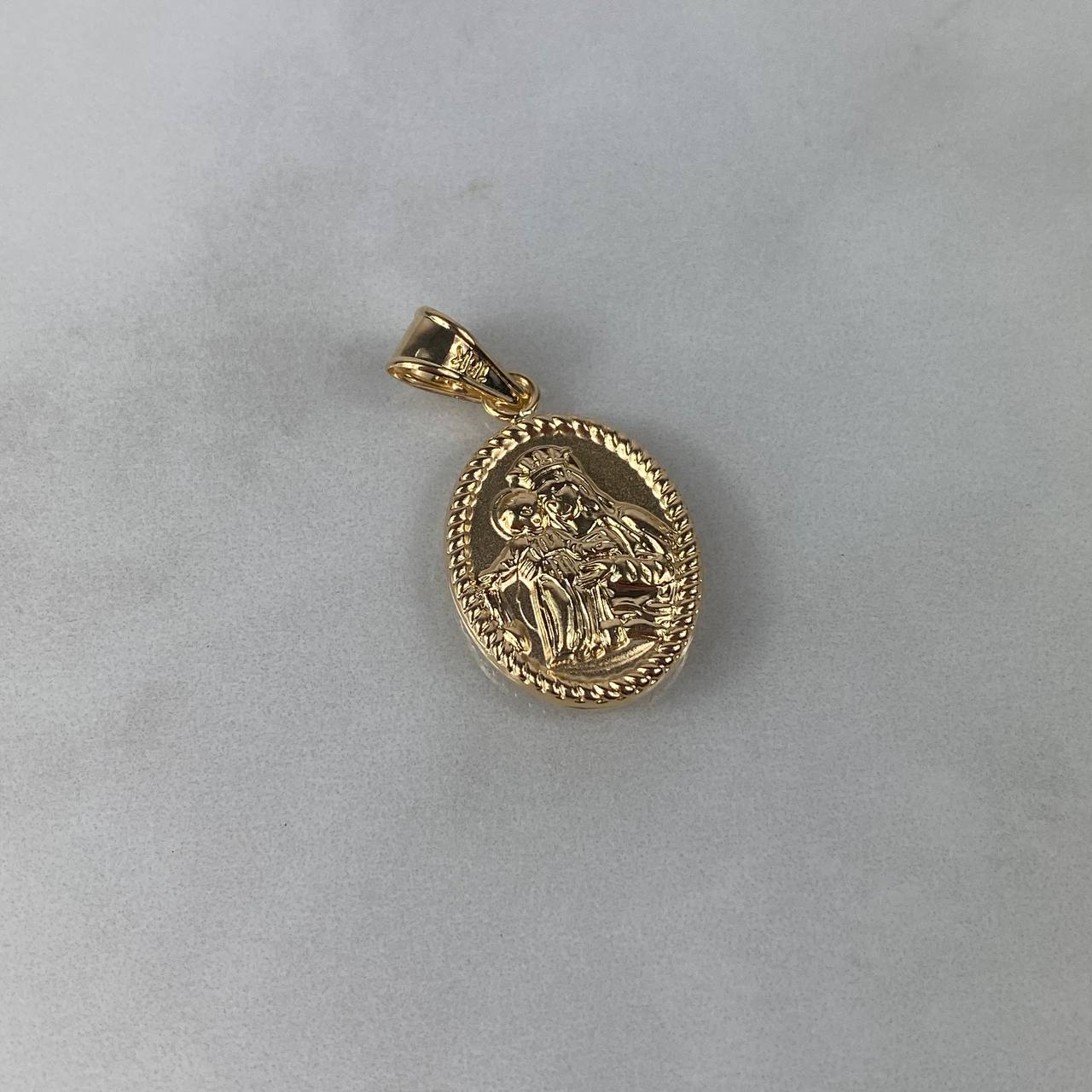 Dije Virgen del Carmen 2.05gr / 3.4cm Troquelado Oro Amarillo
