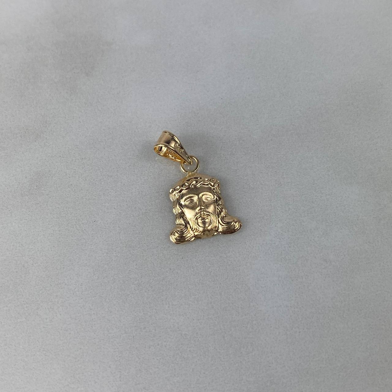 Dije Rostro Cristo 0.7gr / 2cm Mate Oro Amarillo