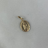 Dije Virgen de Guadalupe 0.8gr / 2cm / Troquelado Oro Amarillo &